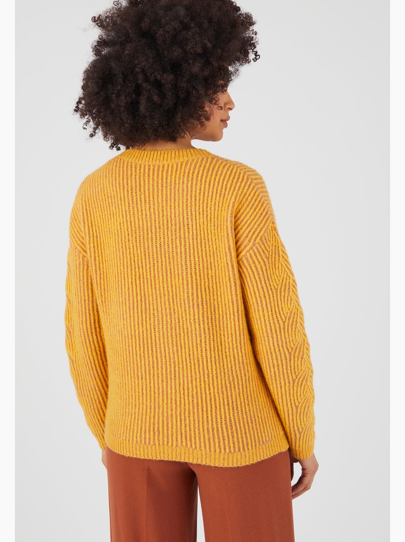 Gilet côtes anglaise thermolactyl - damart Orange - Kiabi