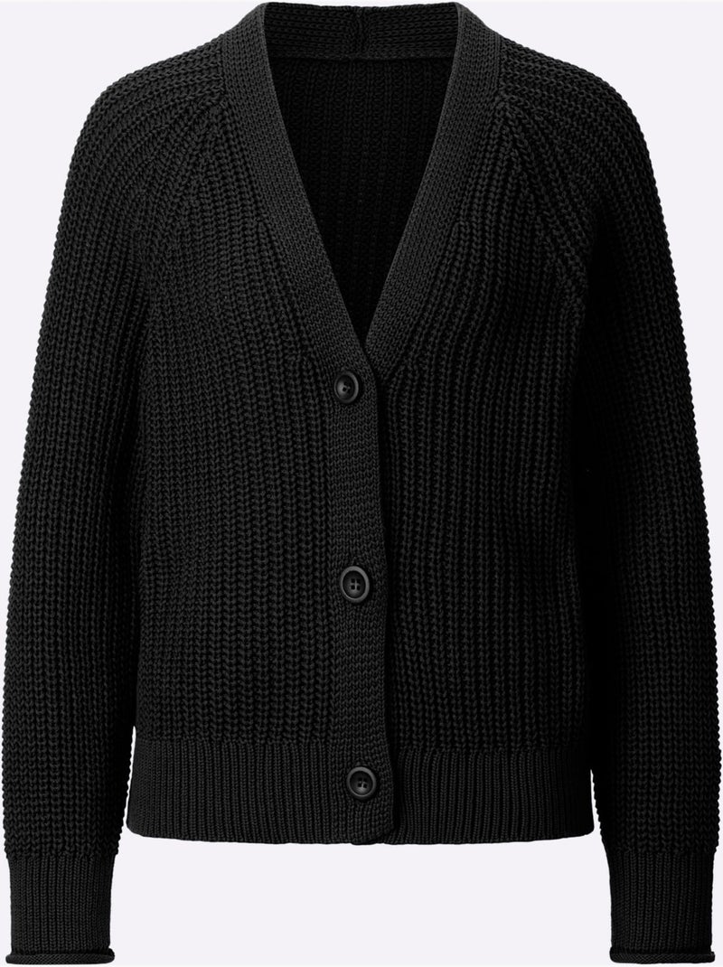 Gilet Coton Issu De L'agriculture Biologique - Taille Standard - Witt Noir - Kiabi