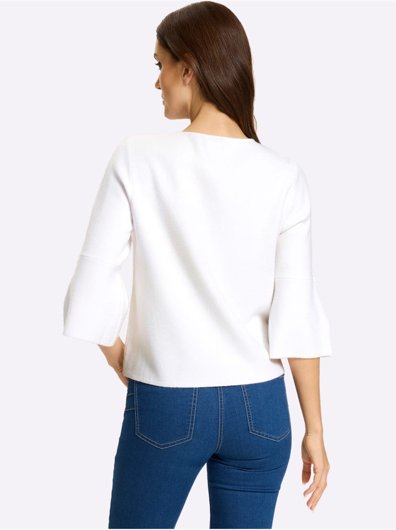 Gilet coupe en a - taille standard - helline Ecru - Kiabi
