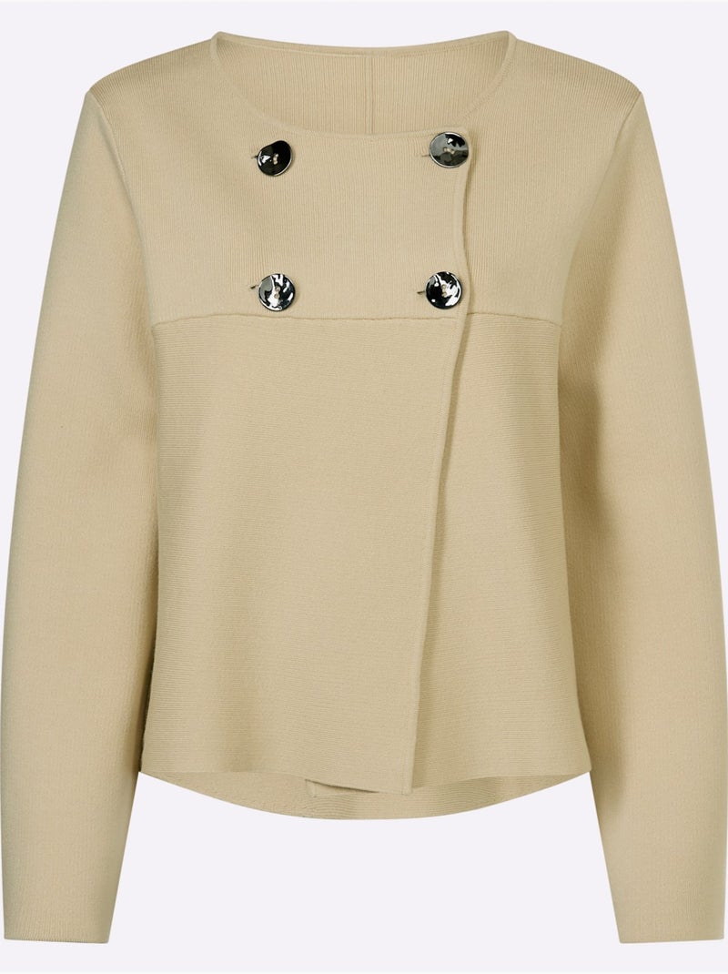 Gilet Coupe Moderne - Taille Standard - Helline Sable - Kiabi