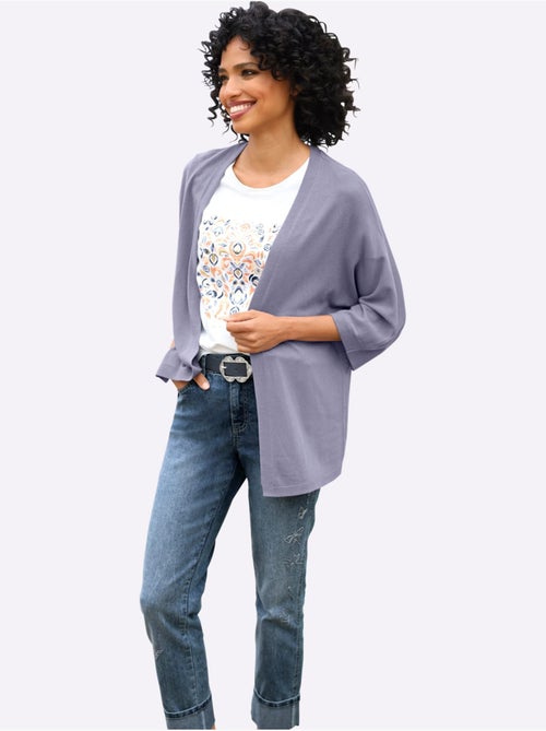 Gilet Coupe Ouverte Affinante - Taille Standard - Helline - Kiabi Gilet Coupe Ouverte Affinante - Taille Standard - Helline - Kiabi