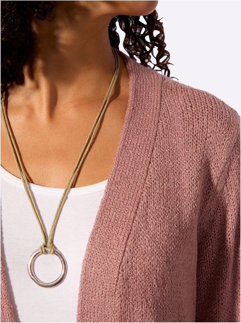 Gilet Coupe Ouverte Affinante - Taille Standard - Witt Bois de rose - Kiabi