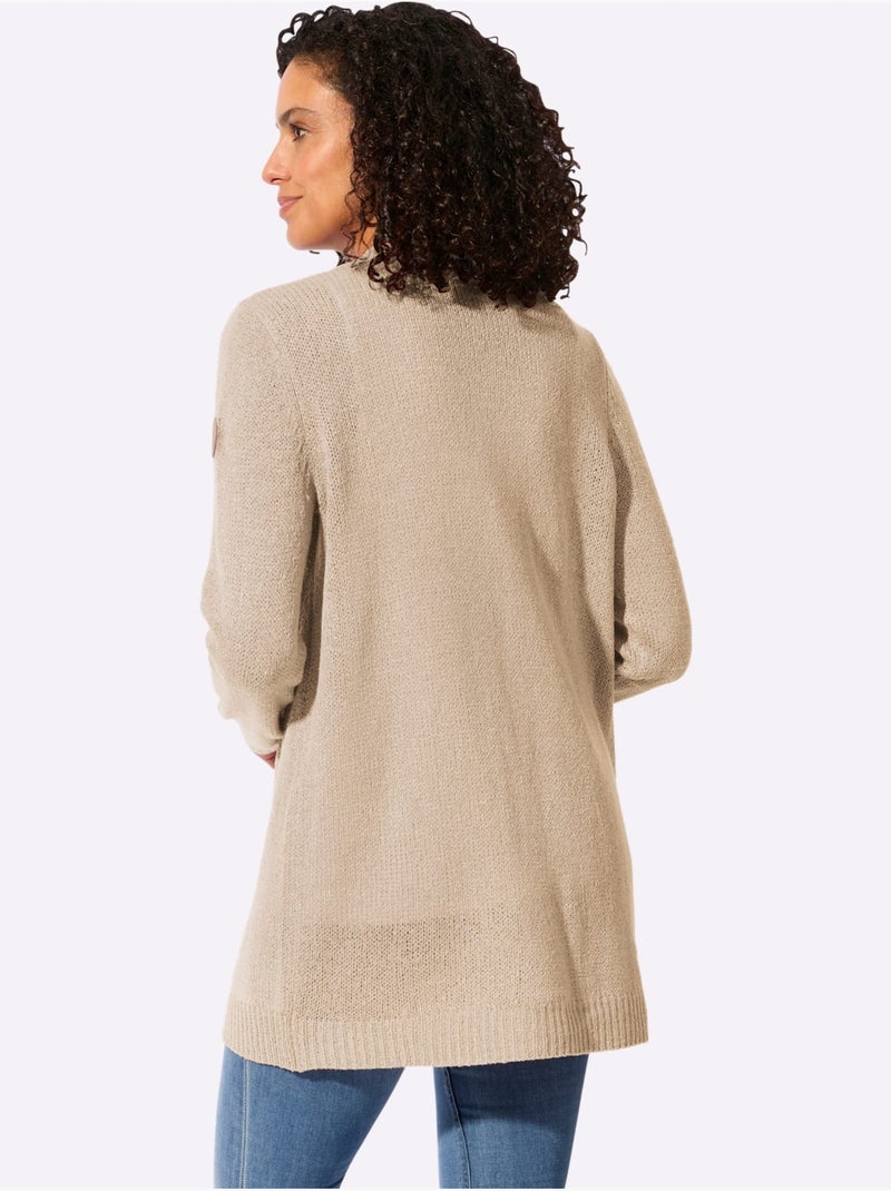 Gilet Coupe Ouverte Affinante - Taille Standard - Witt Sable - Kiabi