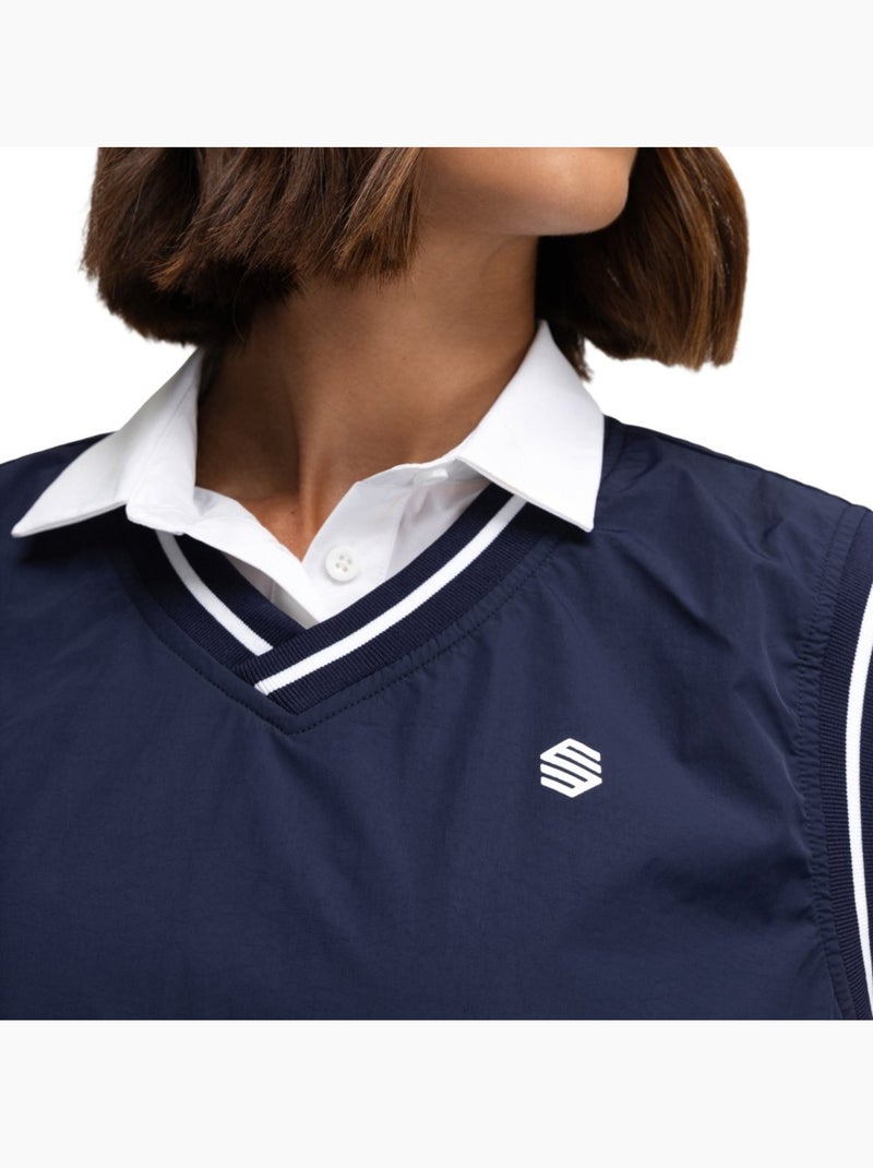Gilet coupe-vent de golf femme golf femme grace navy Bleu - Kiabi