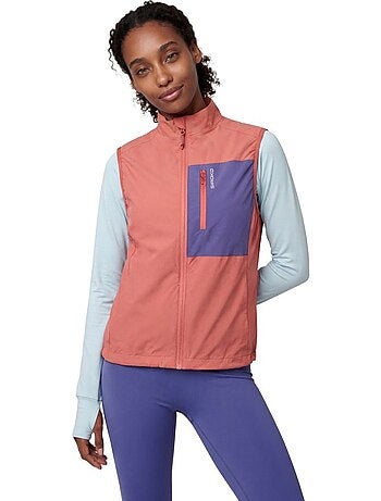 Gilet coupe-vent léger trail running femme femme zegama-w