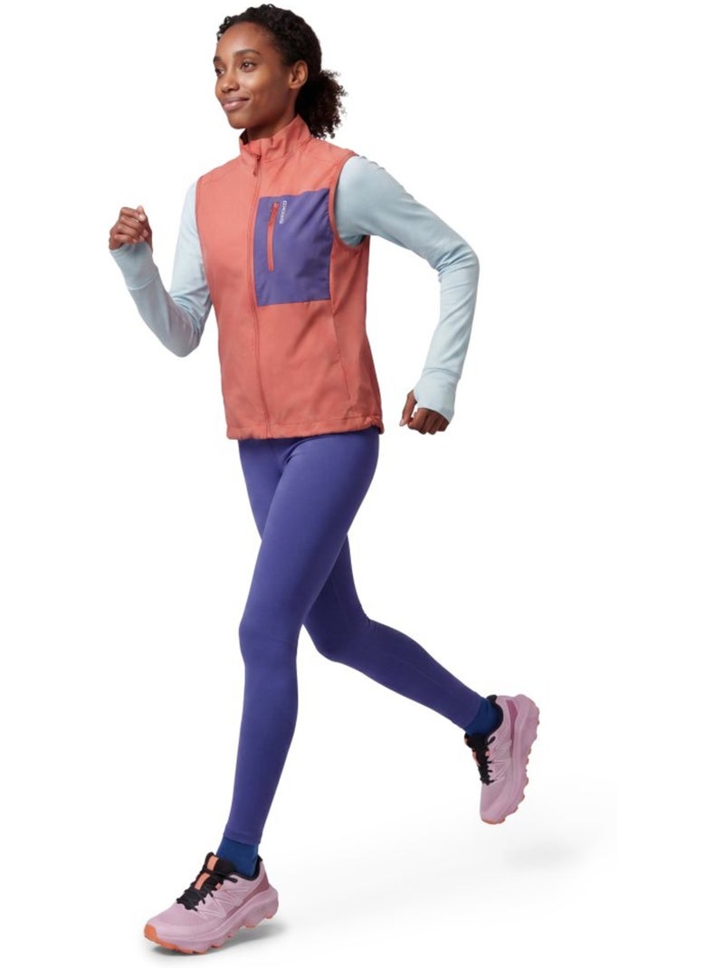 Gilet coupe-vent léger trail running femme femme zegama-w Orange - Kiabi