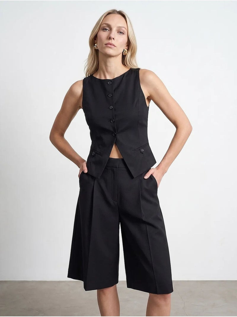 Gilet court ajusté dilvin Noir - Kiabi