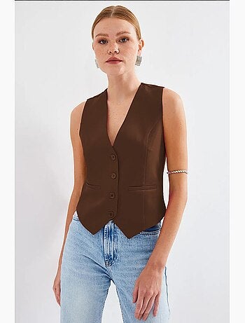 Gilet court tissé bdart
