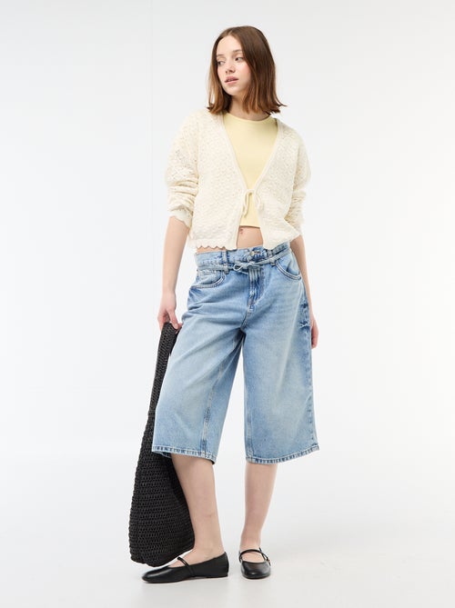 Gilet crochet à nouer festonné - Kiabi Gilet crochet à nouer festonné - Kiabi