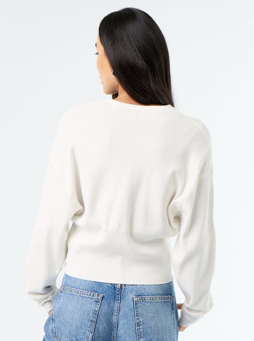 Gilet cropped boutonné - Kiabi Gilet cropped boutonné - Kiabi
