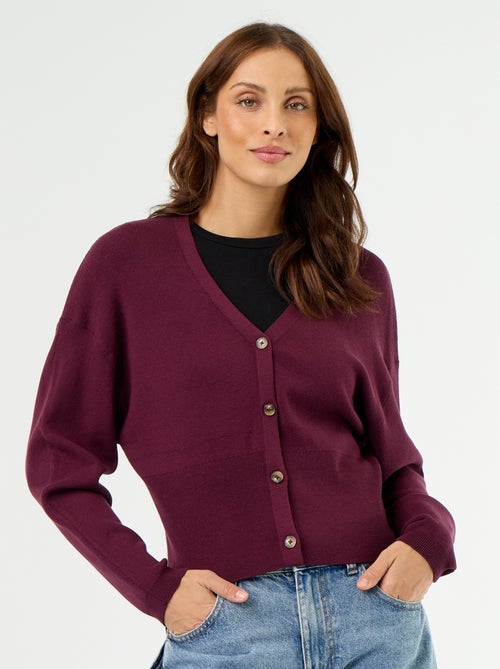 Gilet cropped boutonné - Kiabi Gilet cropped boutonné - Kiabi