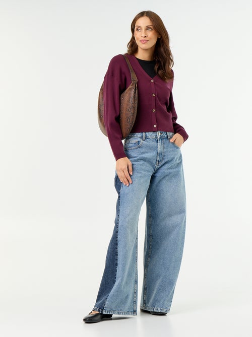 Gilet cropped boutonné - Kiabi Gilet cropped boutonné - Kiabi