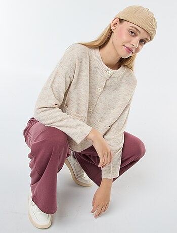 Gilet cropped en maille