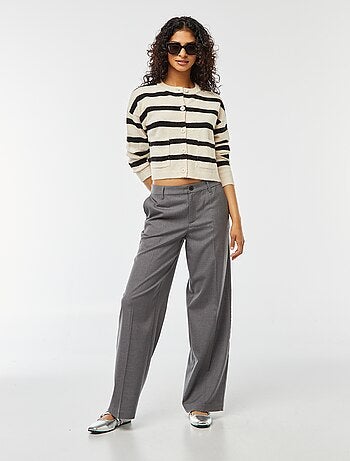 Gilet cropped en maille