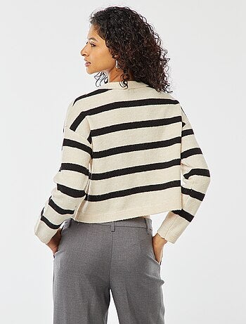 Gilet cropped en maille