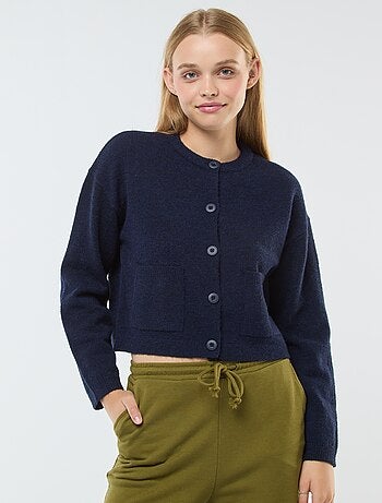 Gilet cropped en maille