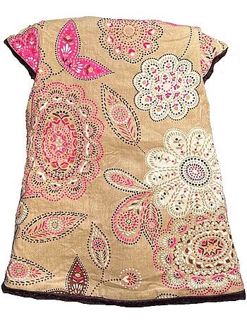 Gilet de Berger Long Fausse Fourrure Réversible Velours CAPUCINE - La Faute à Voltaire