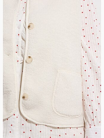 Gilet de berger sans manches, sherpa uni - afibel