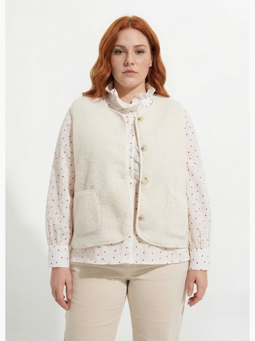 Gilet de berger sans manches, sherpa uni - afibel - Kiabi Gilet de berger sans manches, sherpa uni - afibel - Kiabi
