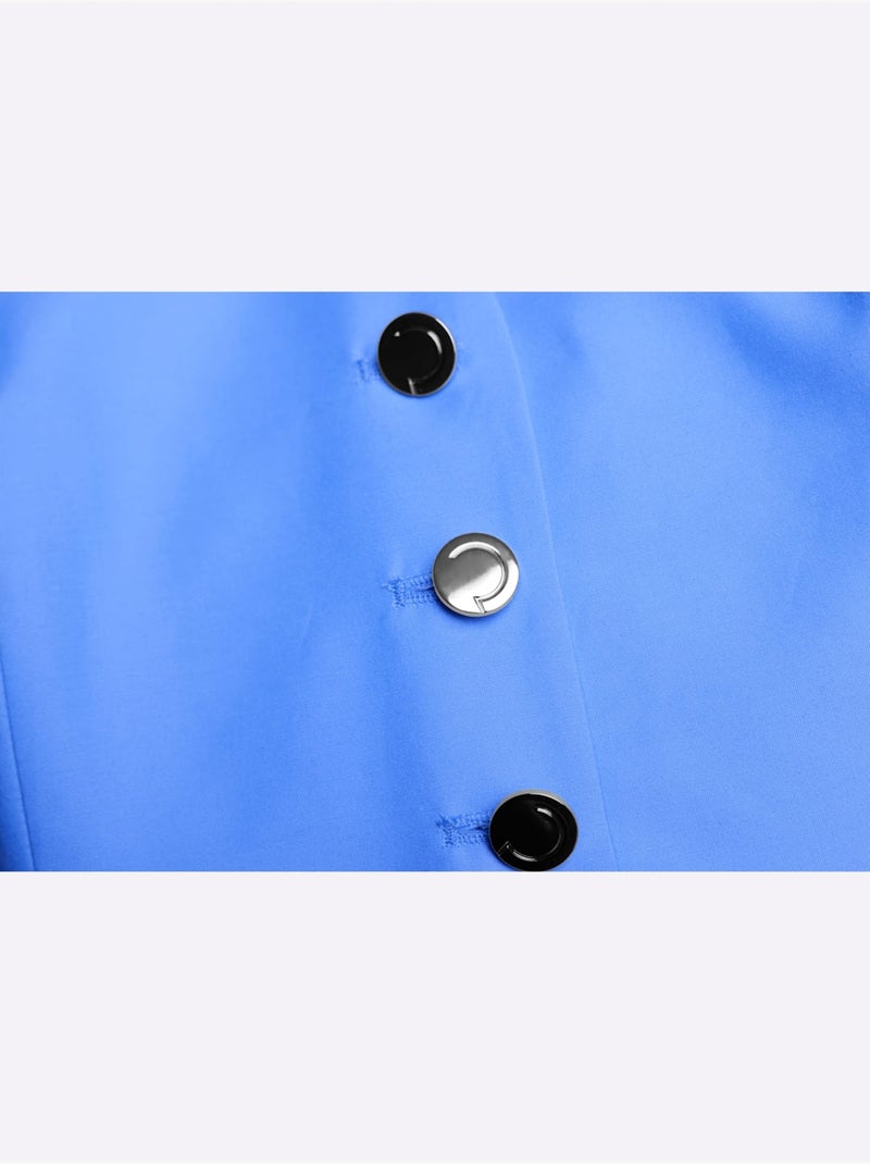 Gilet De Costume 20% Soie - Taille Standard - helline Bleu ciel - Kiabi