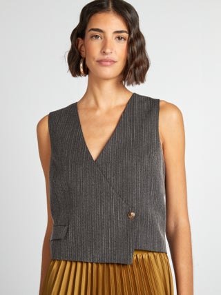 Gilet de costume asymétrique