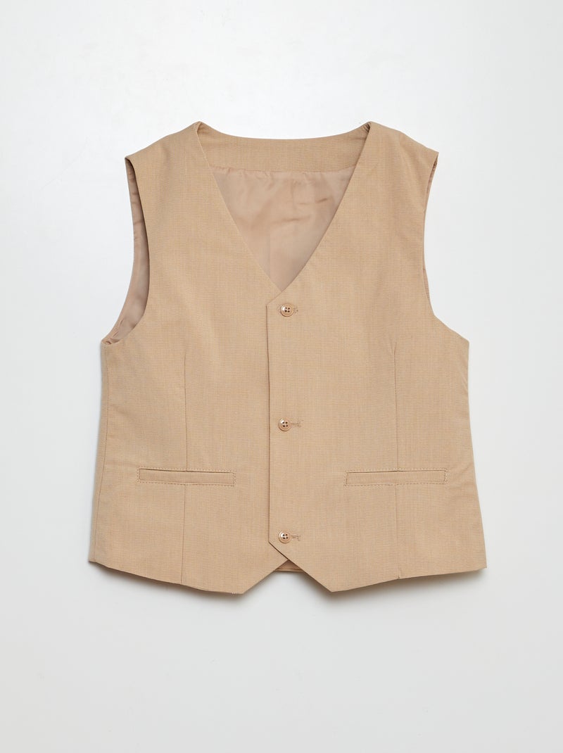 Gilet de costume Beige - Kiabi