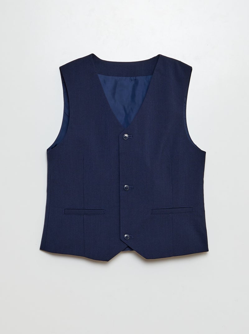 Gilet de costume Bleu - Kiabi