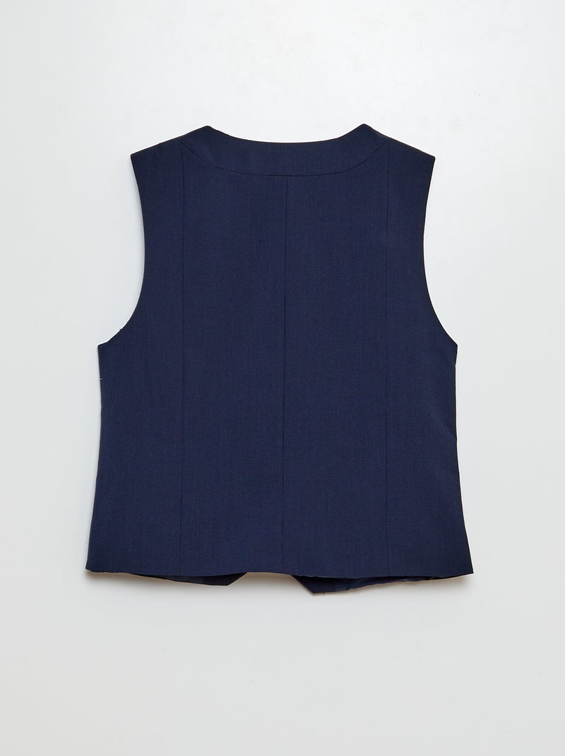 Gilet de costume Bleu - Kiabi