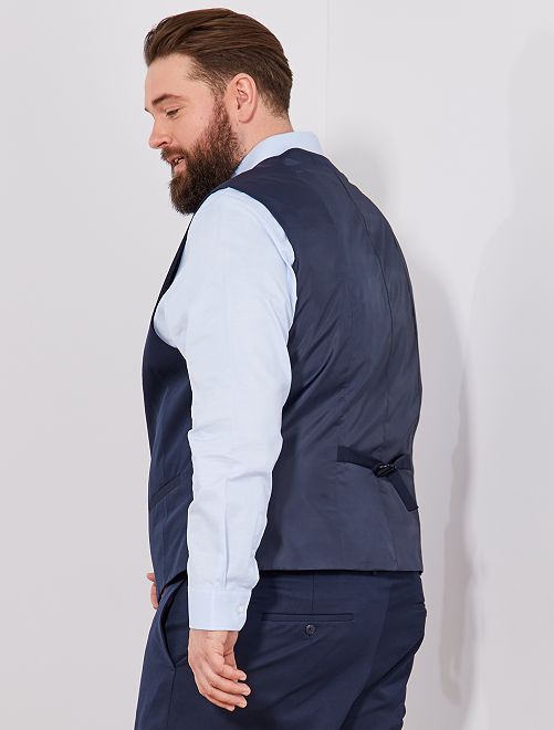 Gilet de costume Grande taille homme bleu marine Kiabi 17,00€