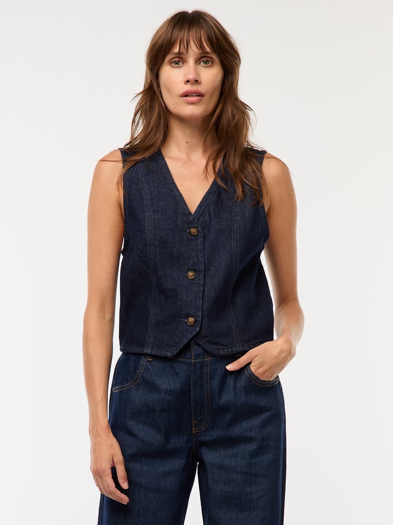 Gilet de costume en denim Rince - Kiabi
