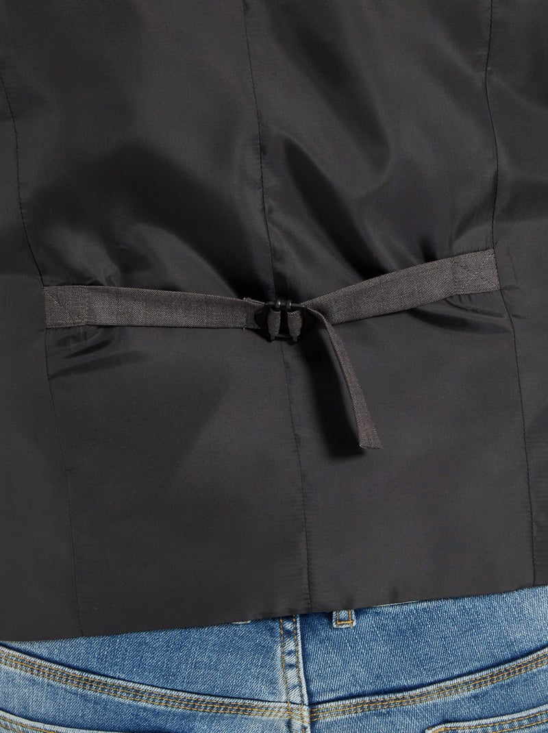 Gilet de costume gris - Kiabi