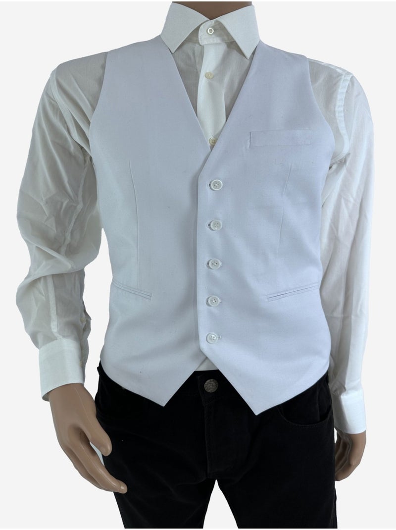 Gilet de costume Kebello Blanc - Kiabi