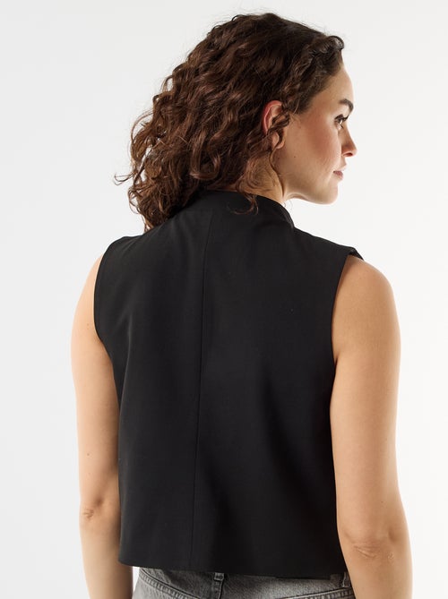 Gilet de costume sans manches avec ouverture symétrique - Kiabi