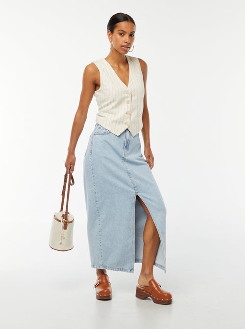 Gilet de costume sans manches - Kiabi