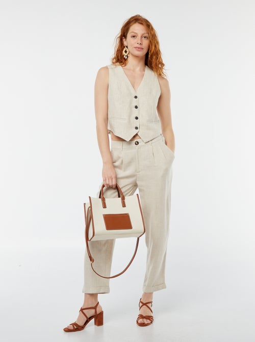 Gilet de costume sans manches - Kiabi