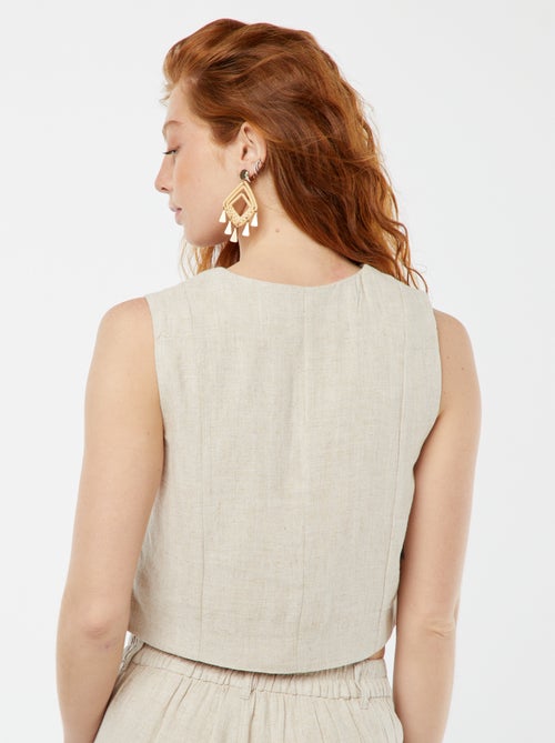 Gilet de costume sans manches - Kiabi