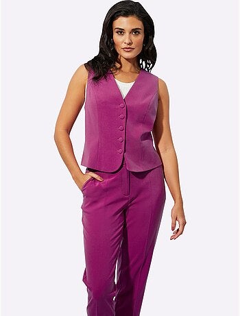 Gilet de costume sans manches col en V profond polyester recyclé - Taille standard - Helline