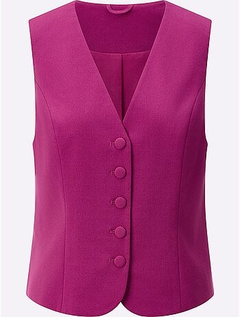 Gilet de costume sans manches col en V profond polyester recyclé - Taille standard - Helline
