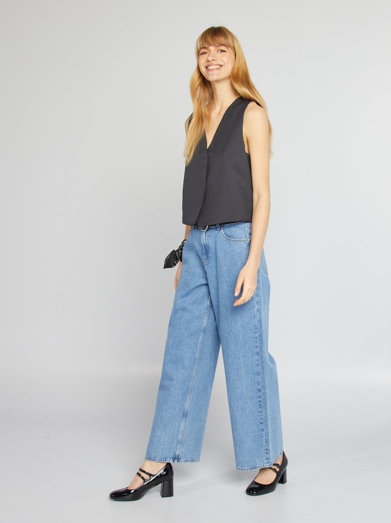 Gilet de costume sans manches Marine - Kiabi