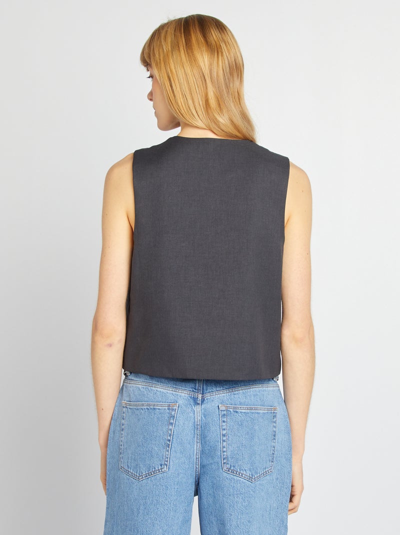 Gilet de costume sans manches Marine - Kiabi