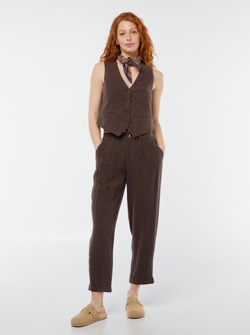 Gilet de costume sans manches - Kiabi