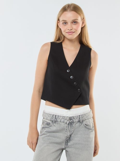 Gilet de costume sans manches - Kiabi