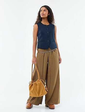 Gilet de costume sans manches uni