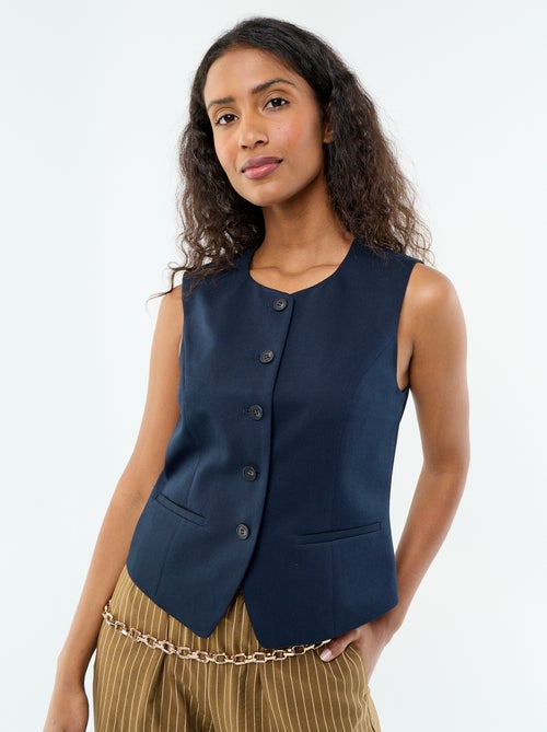 Gilet de costume sans manches uni - Kiabi Gilet de costume sans manches uni - Kiabi