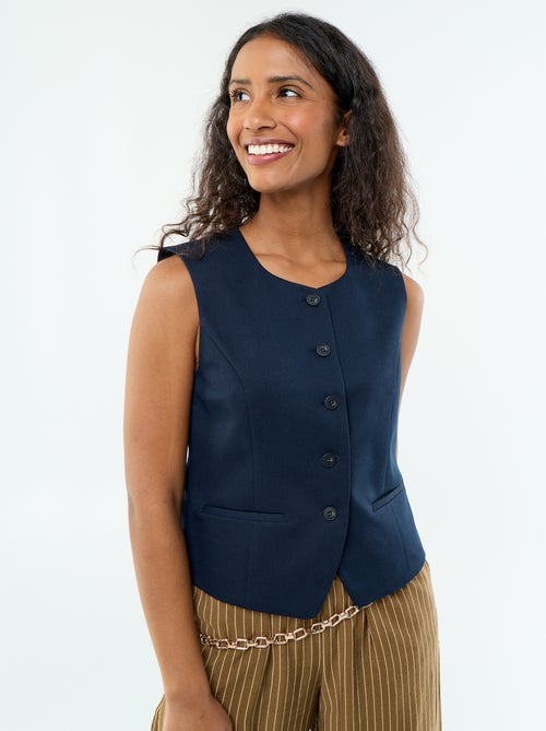 Gilet de costume sans manches uni - Kiabi Gilet de costume sans manches uni - Kiabi