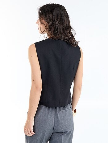 Gilet de costume sans manches uni
