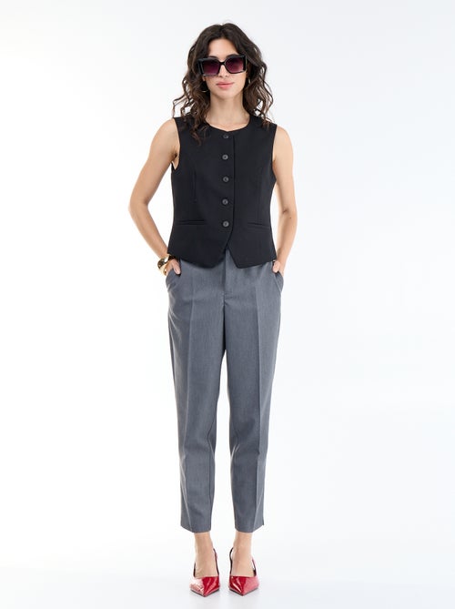 Gilet de costume sans manches uni - Kiabi