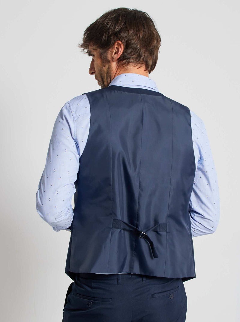 Gilet de costume slim bleu marine - Kiabi