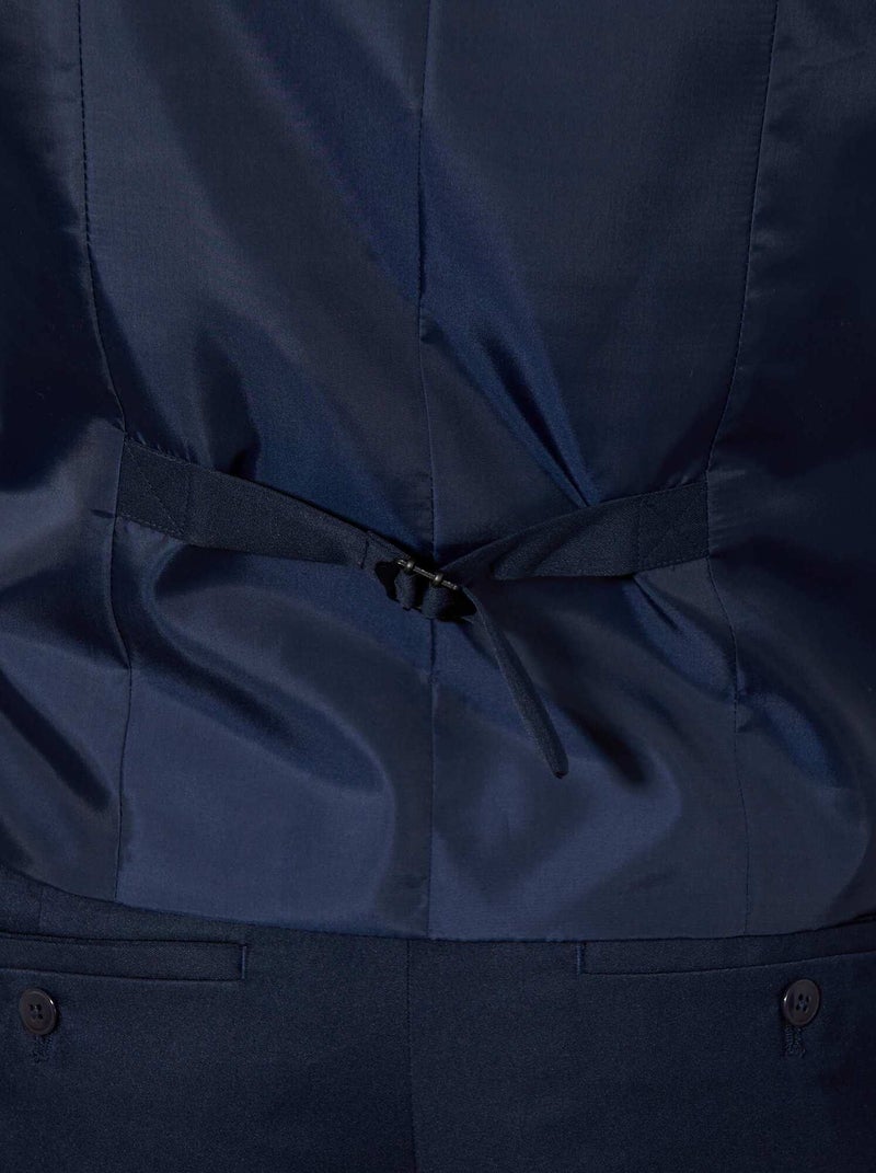 Gilet de costume slim bleu marine - Kiabi