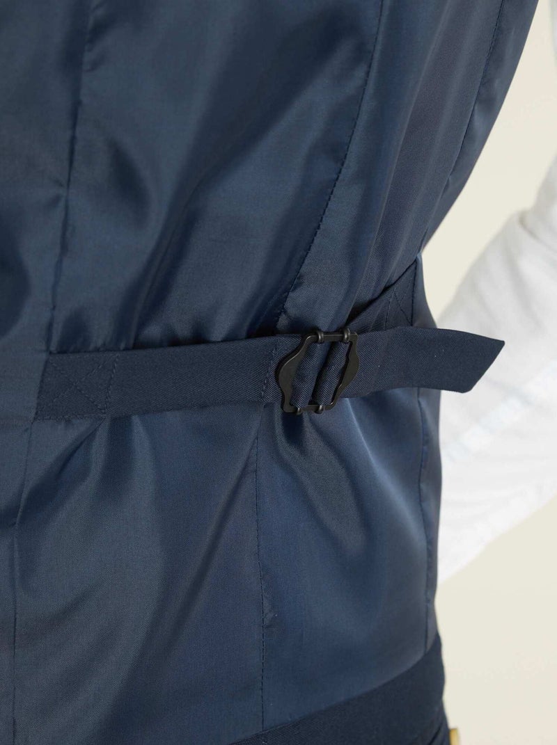 Gilet de costume slim bleu marine - Kiabi